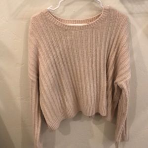 light pink sweater